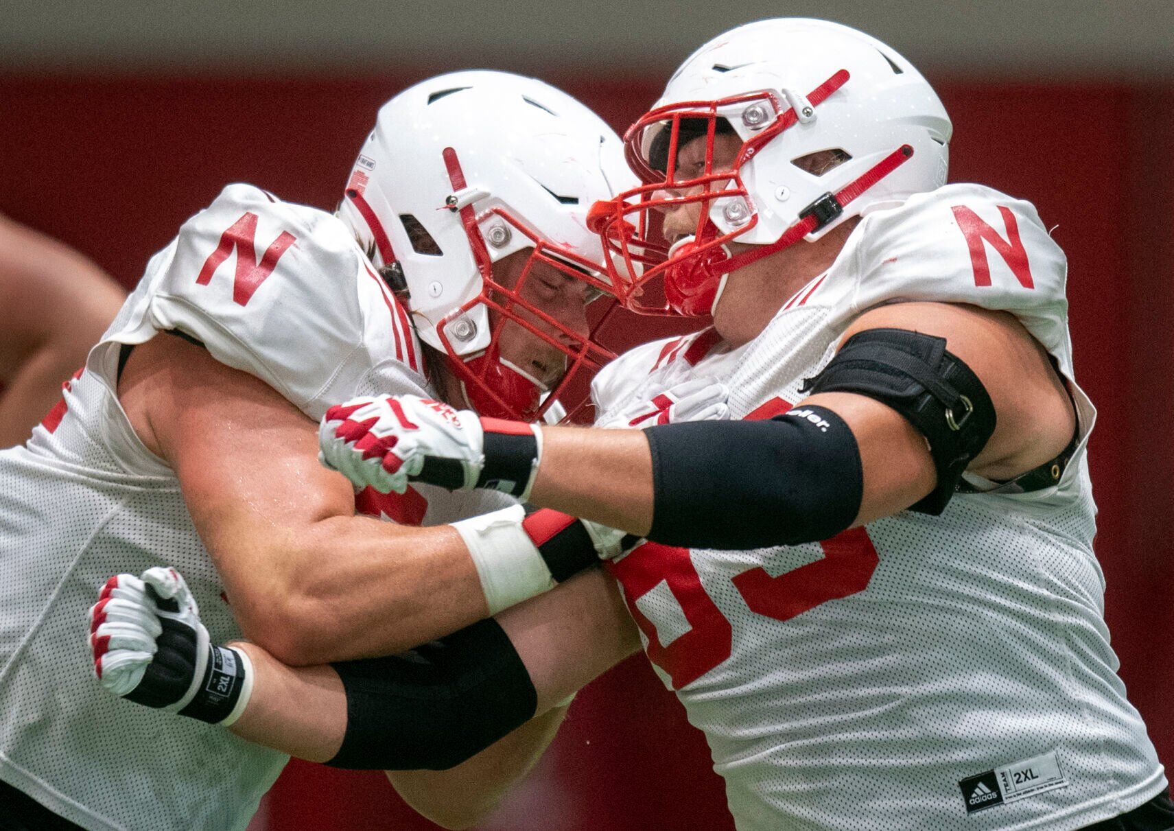 NU football practice, 8.1